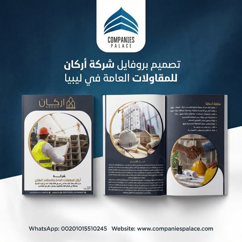 تصميم بروفايل شركة في ليبيا: دليلك لإعداد بروفايل احترافي تصميم بروفايل شركة في ليبيا