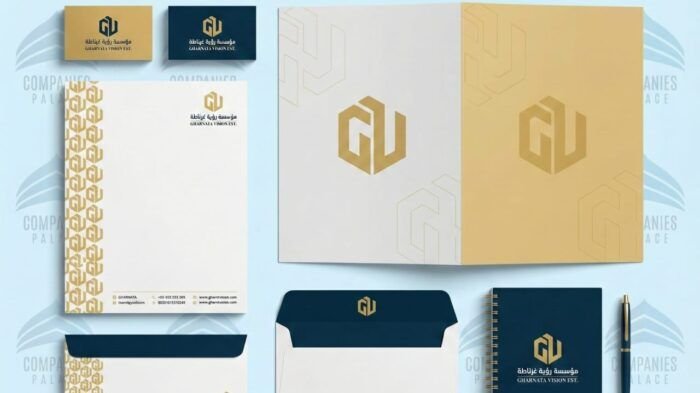 قصر الشركات | تصميم بروفايل شركة - هوية تجارية كاملة طريقة تصميم هوية بصرية