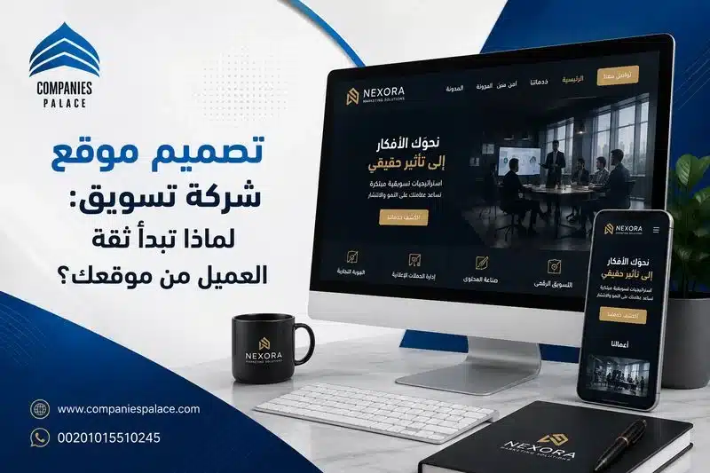 تصميم موقع شركة تسويق: لماذا تبدأ ثقة العميل من موقعك؟ تصميم موقع شركة تسويق