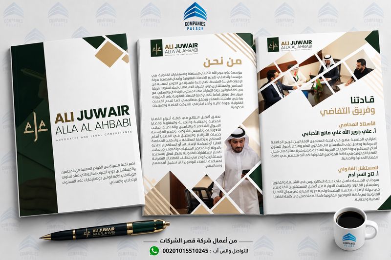 تصميم بروفايل شركة علي جوير