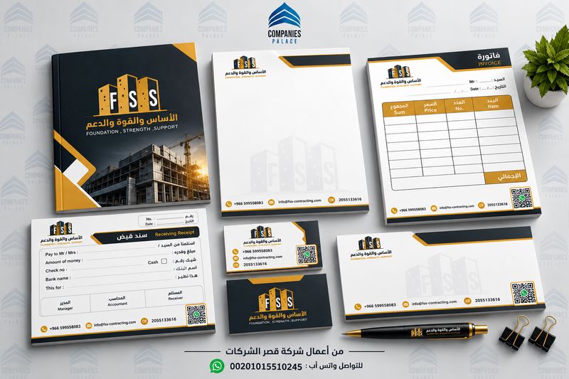 تصميم هوية مؤسسة الأساس